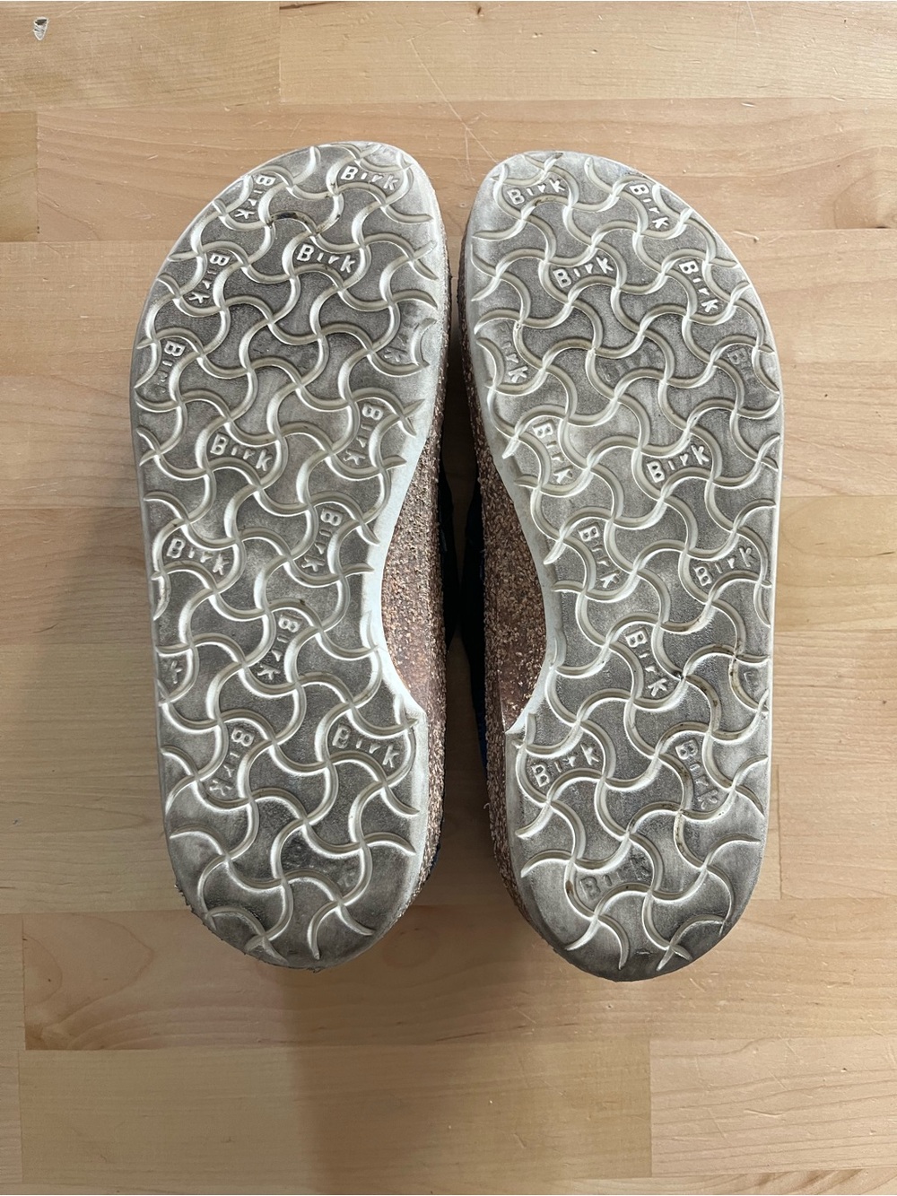 Birkenstock Suede Slip-On Flats - Dark Blue/Teal - Picture 3 of 3